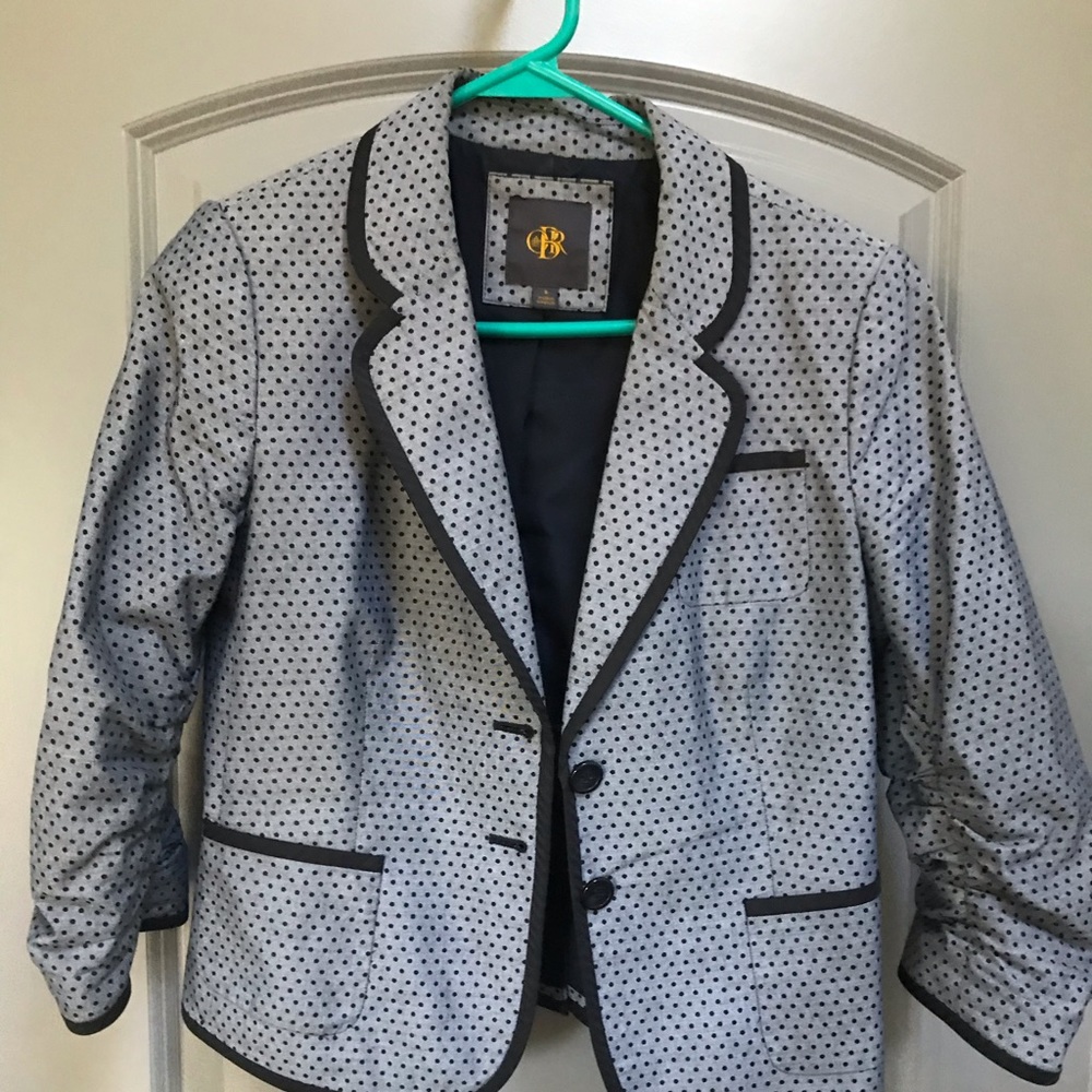 Cute navy polka dot jacket
